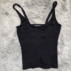 Universal Thread Black Women's Corset Like Top